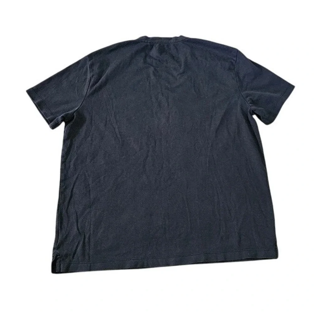 Banana Republic Luxe Touch Tee Mens Large Black 100% Cotton Short Sleeve Shirt